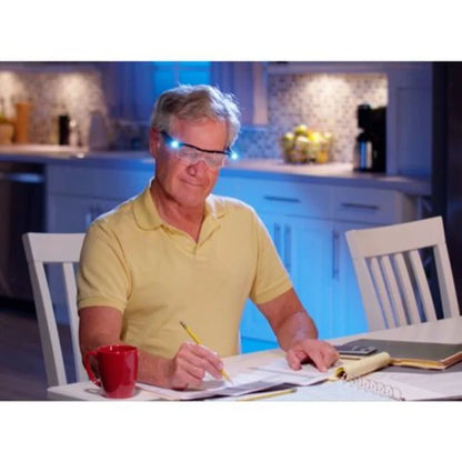 GAFAS DE TRABAJO CON LUZ LED Y LUPA